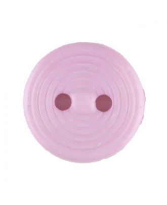 Polyamidknopf Rillenstruktur mit 2 Löchern - Größe: 13mm - Farbe: pink - Art.Nr. 217714