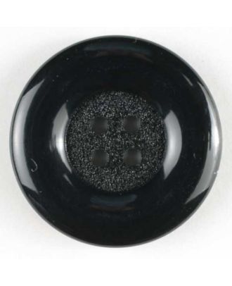 Modeknopf mit Wulstrand -  Größe: 34mm - Farbe: schwarz - Art.Nr. 280159