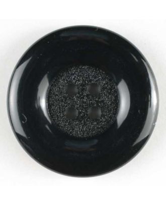 Modeknopf mit Wulstrand - Größe: 38mm - Farbe: schwarz - Art.Nr. 340001