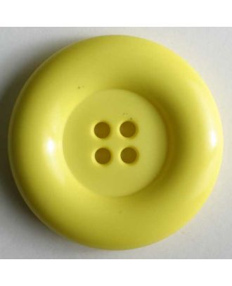 Modeknopf mit Wulstrand - Größe: 38mm - Farbe: gelb - Art.Nr. 340579