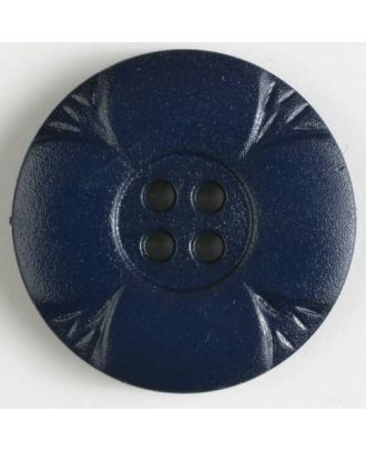 Polyamidknopf mit Löchern - Größe: 23mm - Farbe: marineblau - Art.Nr. 310802