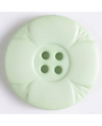 Polyamidknopf mit Löchern - Größe: 28mm - Farbe: grün - Art.Nr. 348637