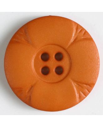 Polyamidknopf mit Löchern - Größe: 23mm - Farbe: orange - Art.Nr. 318640