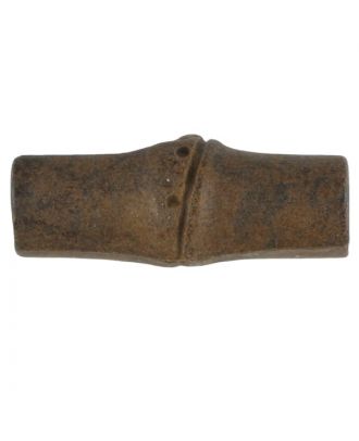 hölzerner Knebel mit Öse - Größe: 25mm - Farbe: braun - Art.Nr. 341233
