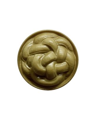 Polyamidknopf, rund, Knotenoptik, mit Öse - Größe:  25mm - Farbe: beige - ArtNr.: 373112