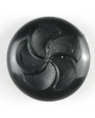 Modeknopf mit Windradgravur  - Größe: 13mm - Farbe: schwarz - Art.Nr. 180120