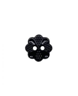 Polyamidknopf mit  2 Löchern - Größe:  13mm - Farbe: schwarz - ArtNr.: 221972