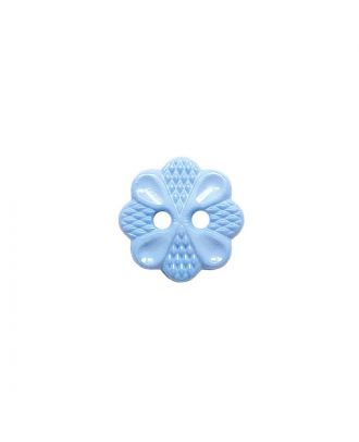 Polyamidknopf mit  2 Löchern - Größe:  13mm - Farbe: hellblau - ArtNr.: 223044
