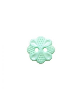 Polyamidknopf mit  2 Löchern - Größe:  13mm - Farbe: mint - ArtNr.: 223046