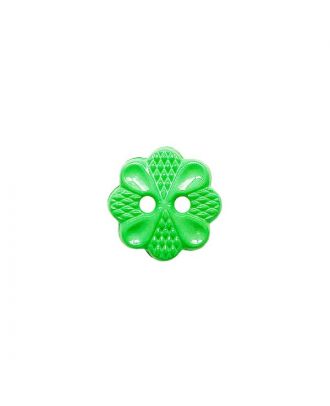 Polyamidknopf mit  2 Löchern - Größe:  13mm - Farbe: grün - ArtNr.: 223047