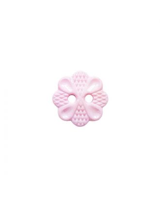 Polyamidknopf mit  2 Löchern - Größe:  13mm - Farbe: rosa - ArtNr.: 223049