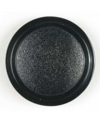 Modeknopf gehämmert, mit glattem Rand - Größe: 14mm - Farbe: schwarz - Art.Nr. 200757