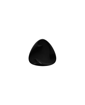 Polyamidknopf dreieckig mit Öse - Größe:  13mm - Farbe: schwarz - ArtNr.: 241277