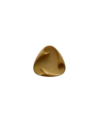Polyamidknopf dreieckig mit Öse - Größe:  15mm - Farbe: beige - ArtNr.: 265041
