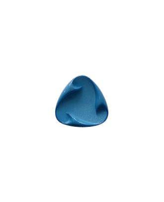 Polyamidknopf dreieckig mit Öse - Größe:  15mm - Farbe: blau - ArtNr.: 265042