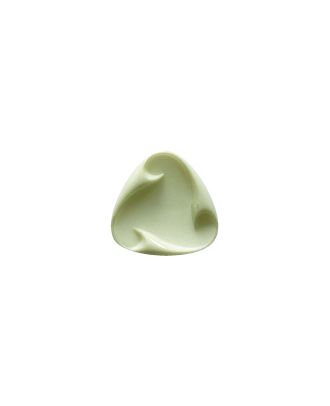Polyamidknopf dreieckig mit Öse - Größe:  15mm - Farbe: hellgrün - ArtNr.: 265046