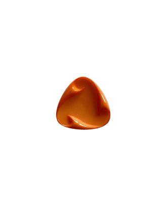 Polyamidknopf dreieckig mit Öse - Größe:  13mm - Farbe: orange - ArtNr.: 245012