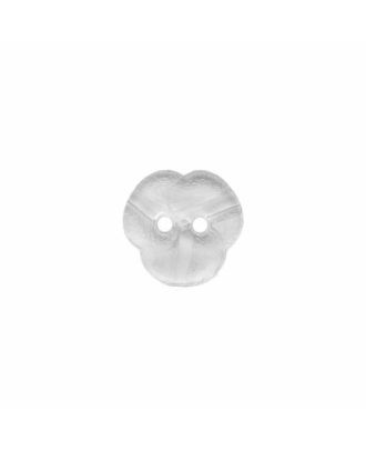 Plexiglasknopf mit 2 Löchern - Größe:  11mm - Farbe: transparent - ArtNr.: 241282