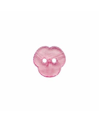 Plexiglasknopf mit 2 Löchern - Größe:  11mm - Farbe: pink - ArtNr.: 242104