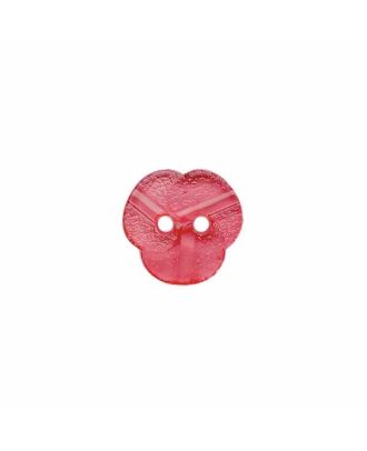 Plexiglasknopf mit 2 Löchern - Größe:  11mm - Farbe: rot - ArtNr.: 242105