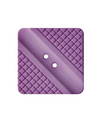 polyamide button square shape with light pattern and 2 holes - Size: 25mm - Color: purple - Art.No.: 377022