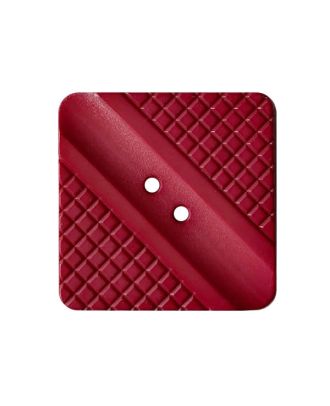 polyamide button square shape with light pattern and 2 holes - Size: 45mm - Color: burgundy - Art.No.: 427008