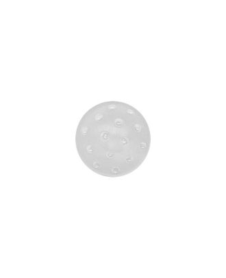 Plexiglasknopf rund, in gefrorener Optik und mit Öse - Größe:  11mm - Farbe: transparent - ArtNr.: 241278