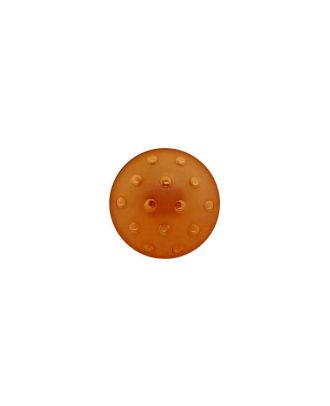 plexiglass button round shape in a frozen look and with shank - Size: 14mm - Color: brown - Art.No.: 287000