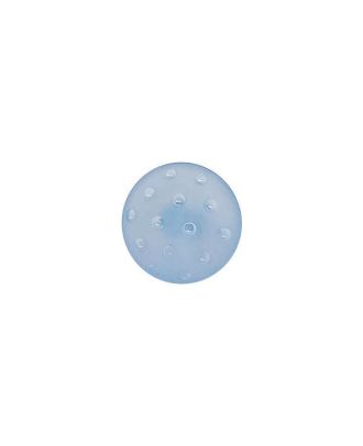 plexiglass button round shape in a frozen look and with shank - Size: 11mm - Color: light blue - Art.No.: 247001