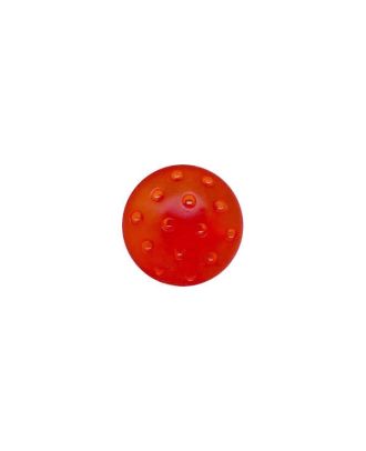 Plexiglasknopf rund, in gefrorener Optik und mit Öse - Größe:  11mm - Farbe: rot - ArtNr.: 247006