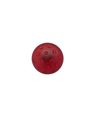 plexiglass button round shape in a frozen look and with shank - Size: 14mm - Color: burgundy - Art.No.: 287007