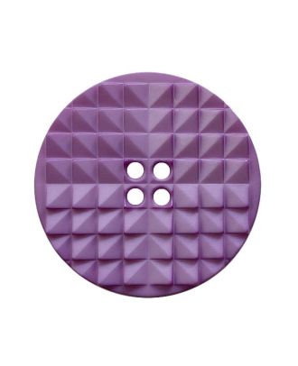 Polyamidknopf rund, mit auffälliger Oberflächenstruktur und 2 Löchern - Größe:  30mm - Farbe: lila  - ArtNr.: 407002