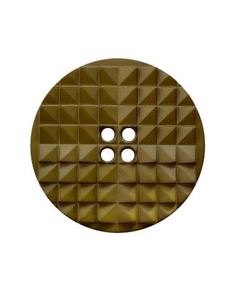 Polyamidknopf rund, mit auffälliger Oberflächenstruktur und 2 Löchern - Größe:  30mm - Farbe: khaki - ArtNr.: 407003