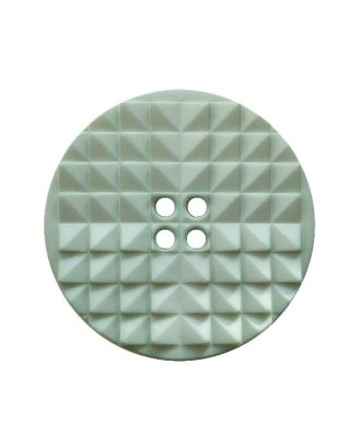 Polyamidknopf rund, mit auffälliger Oberflächenstruktur und 2 Löchern - Größe:  25mm - Farbe: hellgrün - ArtNr.: 377014
