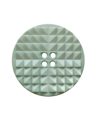 polyamide button round shape with eye-catching surface and 2 holes - Size: 25mm - Color: light green - Art.No.: 377014