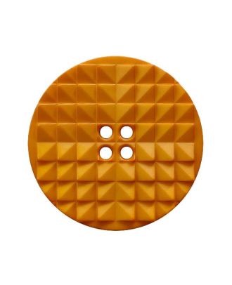 polyamide button round shape with eye-catching surface and 2 holes - Size: 25mm - Color: orange - Art.No.: 377019