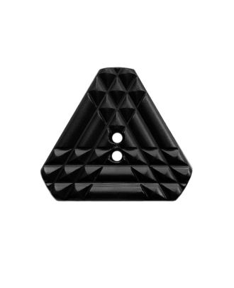 Polyamidknopf dreieckig mit 2 Löchern - Größe:  20mm - Farbe: schwarz - ArtNr.: 331335