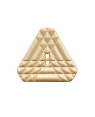Polyamidknopf dreieckig mit 2 Löchern - Größe:  20mm - Farbe: beige - ArtNr.: 338026