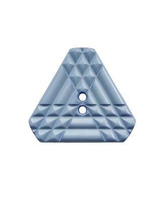 Polyamidknopf dreieckig mit 2 Löchern - Größe:  20mm - Farbe: blau - ArtNr.: 338029