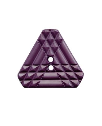Polyamidknopf dreieckig mit 2 Löchern - Größe:  30mm - Farbe: lila - ArtNr.: 398012