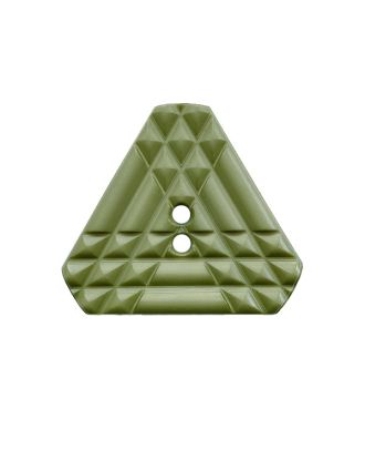Polyamidknopf dreieckig mit 2 Löchern - Größe:  20mm - Farbe: hellgrün - ArtNr.: 338031