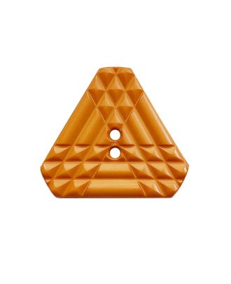 Polyamidknopf dreieckig mit 2 Löchern - Größe:  20mm - Farbe: orange - ArtNr.: 338034