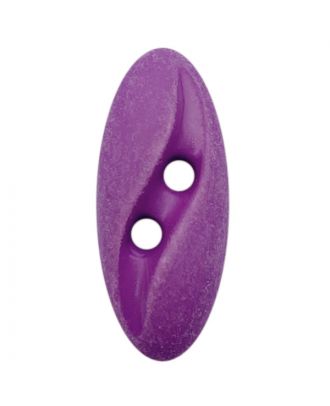 Polyamidknopf oval im "Vintage Look"  mit 2 Löchern - Größe:  20mm - Farbe: lila - ArtNr.: 318805