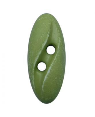 Polyamidknopf oval im "Vintage Look"  mit 2 Löchern - Größe:  20mm - Farbe: hellgrün - ArtNr.: 318806