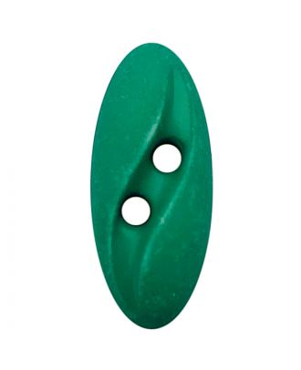 Polyamidknopf oval im "Vintage Look"  mit 2 Löchern - Größe:  20mm - Farbe: grün - ArtNr.: 318807