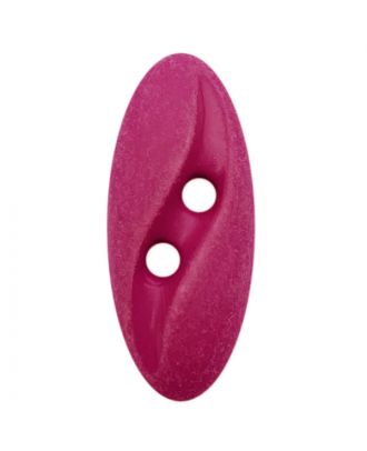 Polyamidknopf oval im "Vintage Look"  mit 2 Löchern - Größe:  20mm - Farbe: pink - ArtNr.: 318808