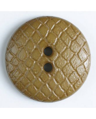 Polyamidknopf leicht gewölbt, Oberfläche ähnelt Waben, 2-Loch - Größe: 28mm - Farbe: beige - Art.Nr. 346611
