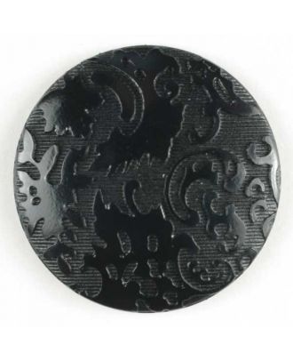 Modeknopf mit außergewöhnlichem Muster - Größe: 23mm - Farbe: schwarz - Art.Nr. 250575