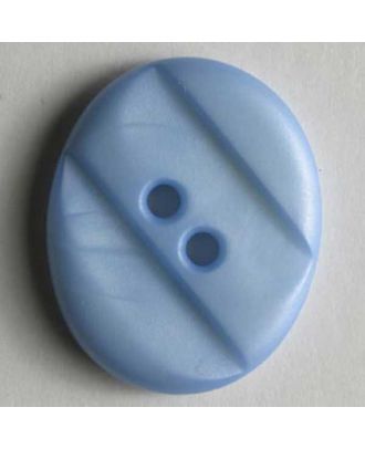 Modeknopf oval, dreifach unterteilt - Größe: 15mm - Farbe: blau - Art.Nr. 210958