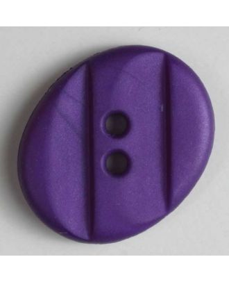 Modeknopf oval, dreifach unterteilt - Größe: 15mm - Farbe: lila - Art.Nr. 210963